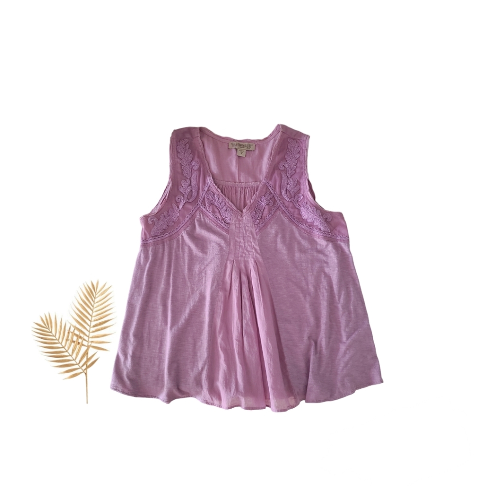 Vintage America Blues Sleeveless Blouse